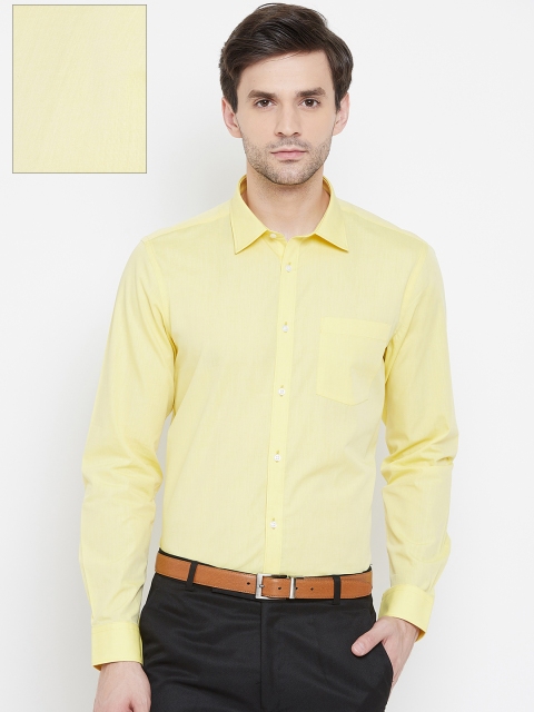 

Blackberrys Men Yellow Slim Fit Solid Formal Shirt