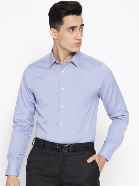 

Blackberrys Men Blue Slim Fit Solid Formal Shirt