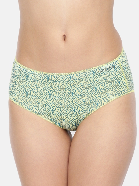 

Fruit of the Loom Women Yellow Printed Hipster FHPP04-A1P5