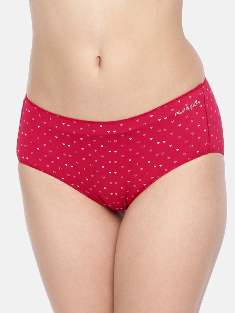 

Fruit of the Loom Women Red Printed Bikini Briefs FBKP04-A1P3