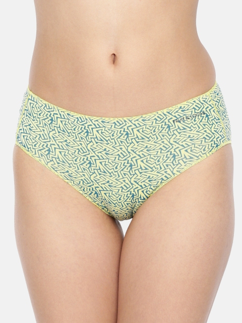 

Fruit of the Loom Women Yellow Printed Bikini Briefs FBKP04-A1P5