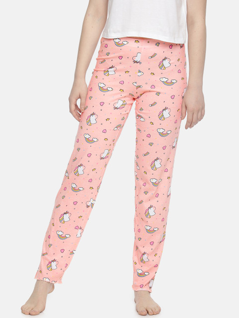 

Slumber Jill Women Pink Printed Lounge Pants FWSJ449