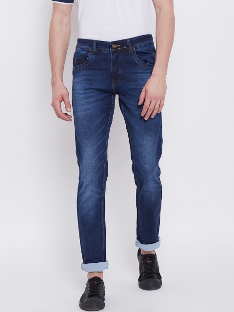 

Duke Men Navy Blue Regular Fit Mid-Rise Clean Look Jeans