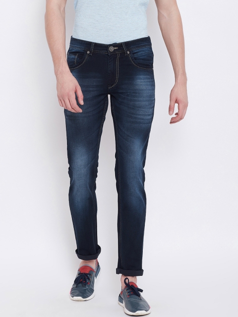 

Duke Men Navy Blue Regular Fit Mid-Rise Clean Look Jeans