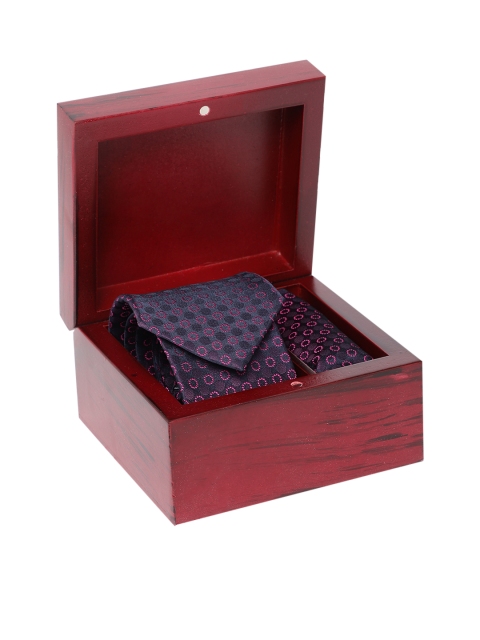 

Peter England Men Purple & Pink Accessory Gift Set