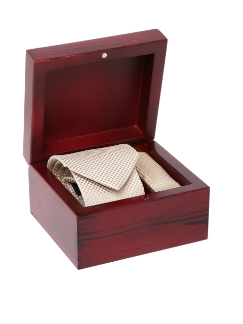 

Peter England Men Cream-Coloured Accessory Gift Set