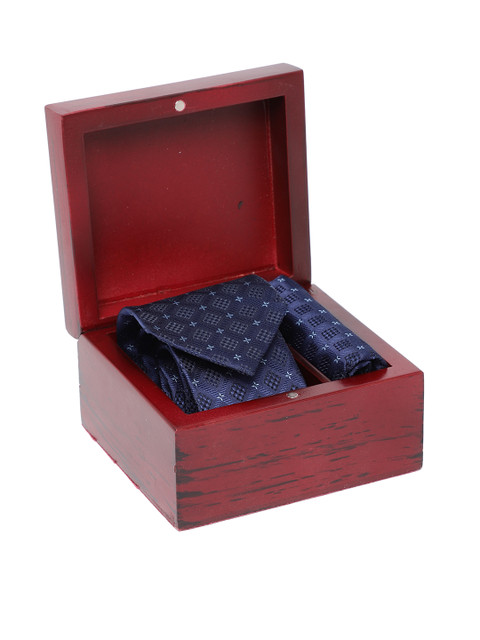 

Peter England Men Navy Blue Accessory Gift Set