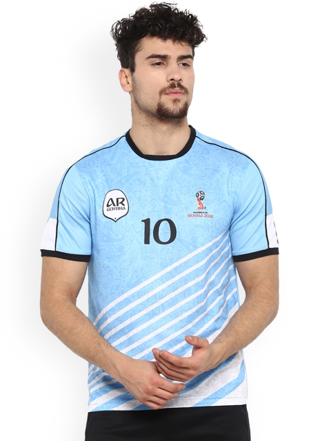 

Alcis Men Blue Striped Round Neck T-shirt