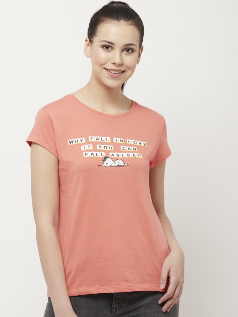 

Free Authority Peanuts Featured Pink Tshirt for Women, Coral