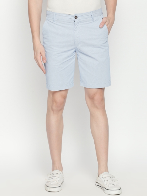 

BYFORD by Pantaloons Men Blue Printed Regular Fit Sports Shorts