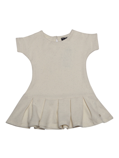 

Allen Solly Junior Girls Beige Self Design A-Line Dress