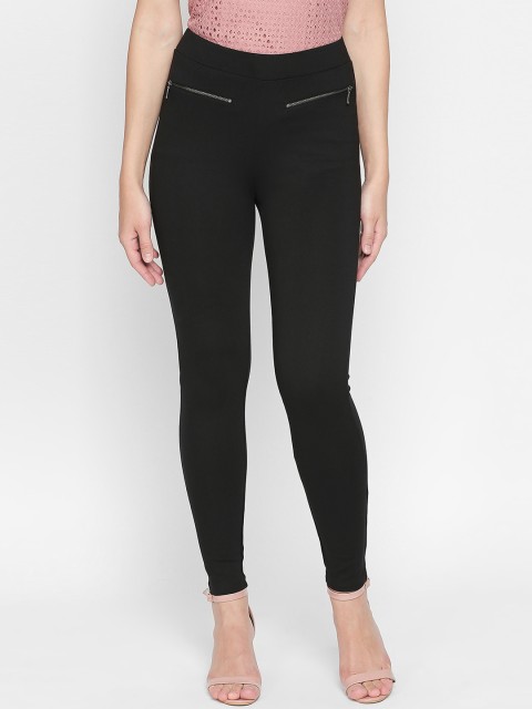 

Annabelle by Pantaloons Women Black Solid Skinny Fit Jeggings