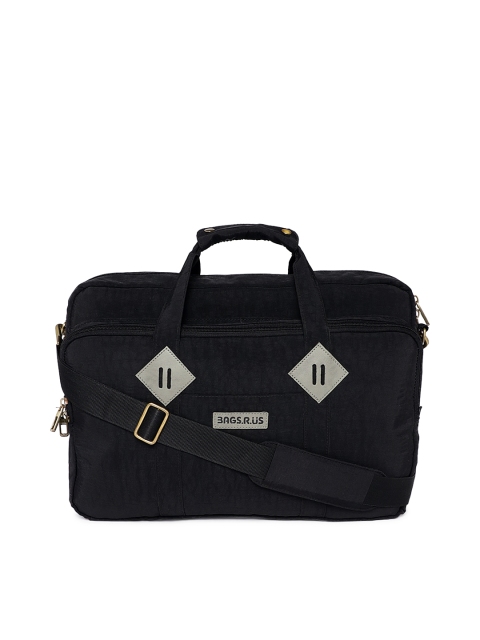 

Bags.R.us Unisex Black Solid Laptop Bag