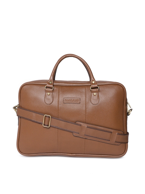 

Bags.R.us Unisex Mustard Brown Solid Laptop Bag