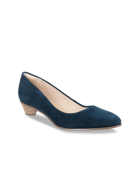 

Clarks Women Teal Blue Solid Pumps