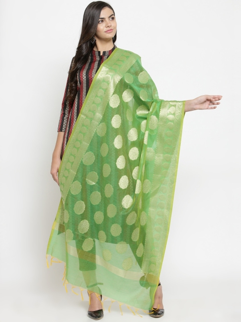 

Kiaasa Women Green Printed Dupatta