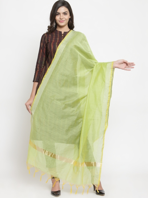 

Kiaasa Women Green Solid Dupatta