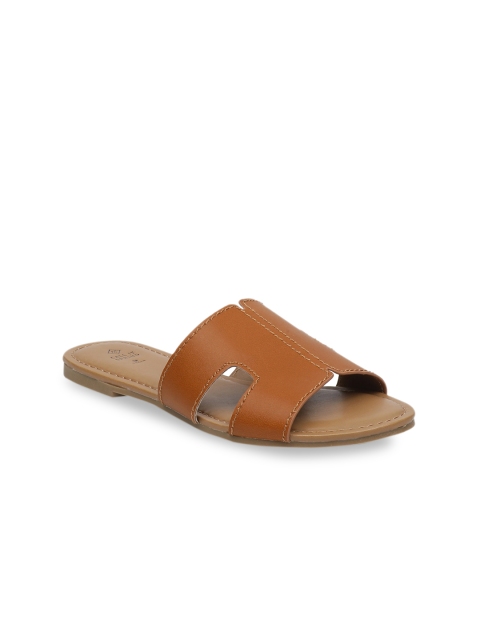 

Call It Spring Women Brown Solid Open Toe Flats