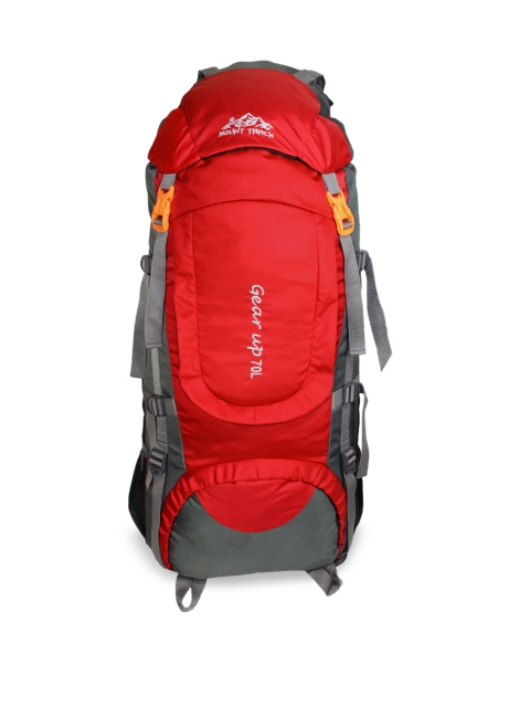 

Mount Track Unisex Red & Grey Gear Up Rucksack 80 Litres with Rain Cover