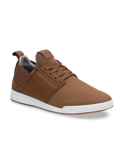 

ALDO Men Brown Solid Sneakers