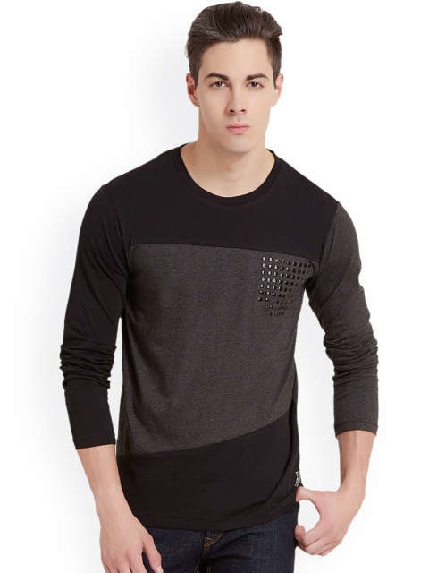 

ELABORADO Black Slim Fit T-shirt