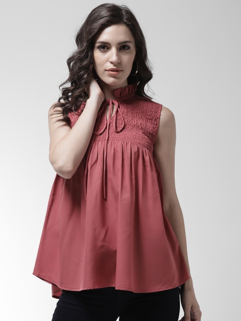 

MIWAY Women Dusty Pink Solid A-Line Tunic