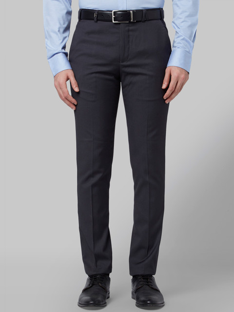 

Park Avenue Men Grey Regular Fit Solid Formal Trousers