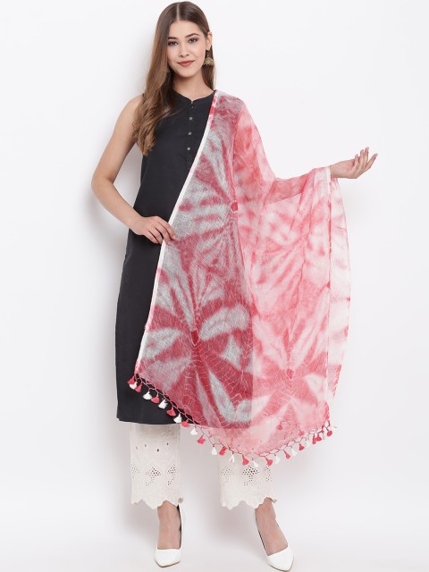 

Shakumbhari Women Pink Printed Dupatta