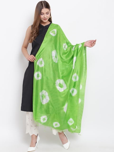 

Shakumbhari Women Green Printed Dupatta