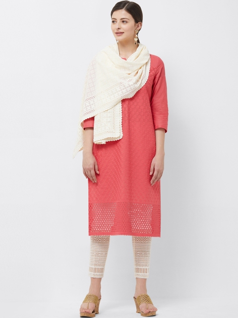 

Naari Women Beige Woven Design Stole
