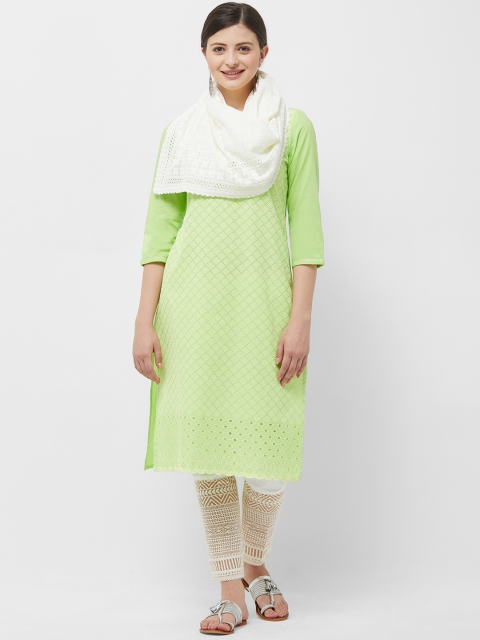

Naari Women Off-White Woven Design Stole
