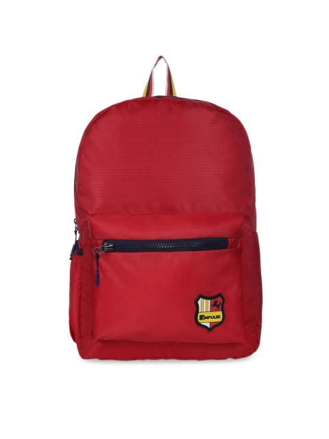 

Impulse Unisex Red Solid Backpack