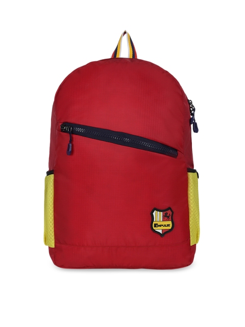 

Impulse Unisex Red Solid Backpack
