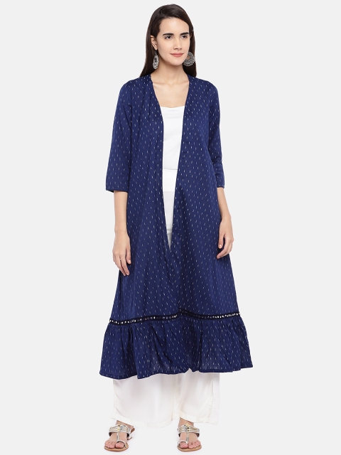 

Globus Women Blue Solid Jacket