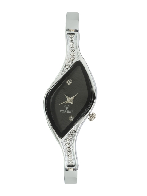 

Hobforestessentials Women Black Analogue Watch FR-202-SLBK