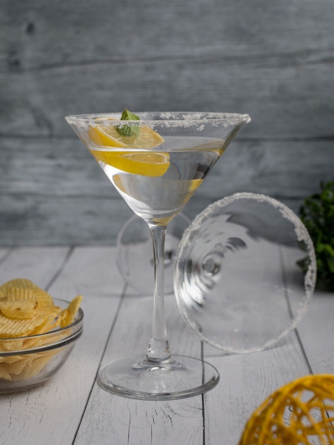 

Pasabahce Set of 6 Transparent Martini Glasses 230ml each