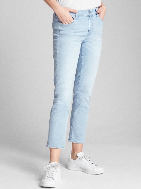

GAP Women Blue Wearlight Mid Rise Best Girlfriend Jeans