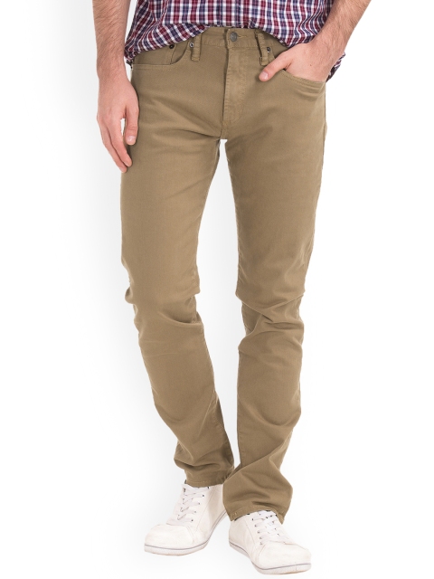 

GAP Men Khaki Stretch 1969 Broken Twill Slim Fit Jeans