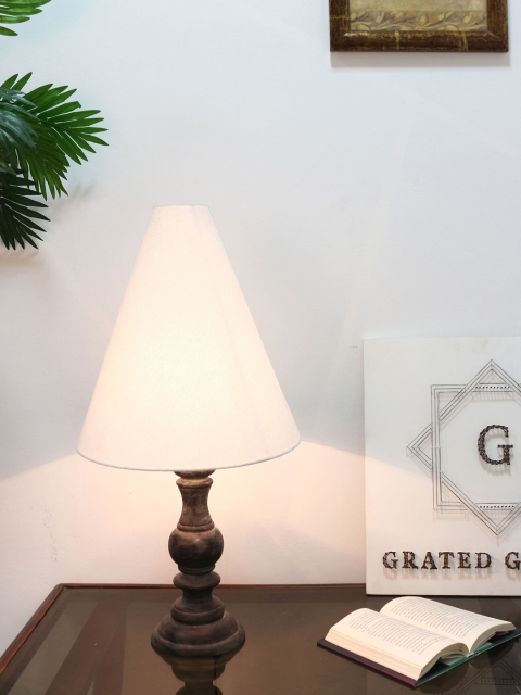 

Grated Ginger Black & White Solid Handcrafted Table Lamp