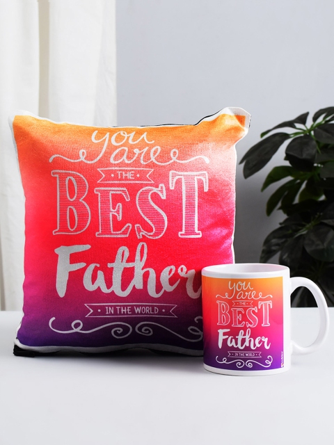 

Archies Multicoloured Printed Mug & Cushion Set, Multi