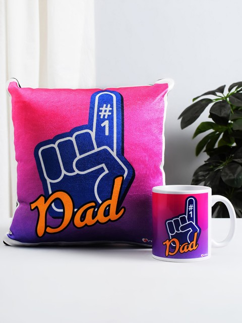 

Archies Pink & Multicoloured Printed Mug & Cushion Set