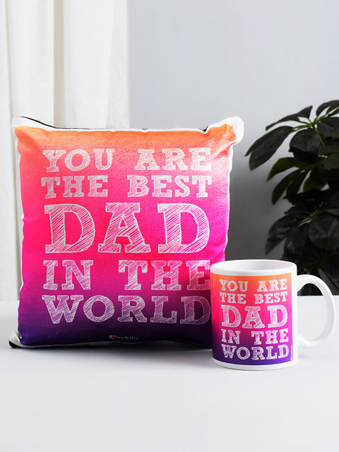

Archies Multicoloured Printed Mug & Cushion Set, Multi