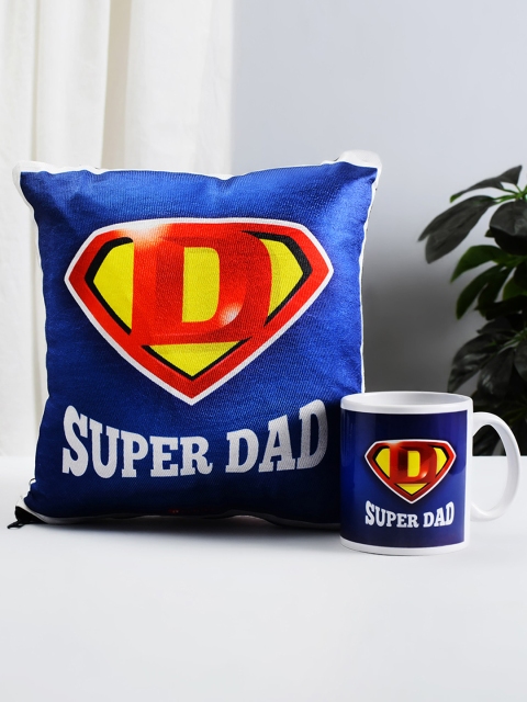 

Archies Blue & Multicoloured Printed Mug & Cushion Set