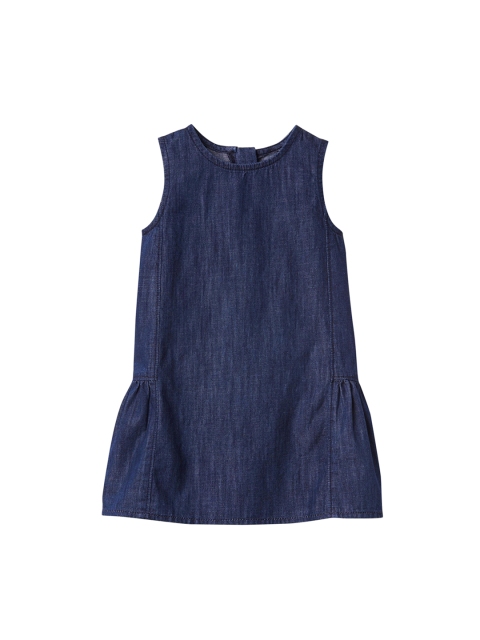 

GAP Girls Blue Baby Peplum Denim Jumper