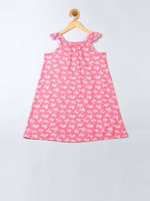 

GAP Girls Pink Printed Flutter Dress