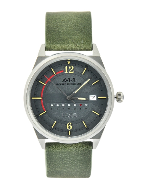 

AVI-8 Men Grey Leather Analogue Watch AV-4044-09