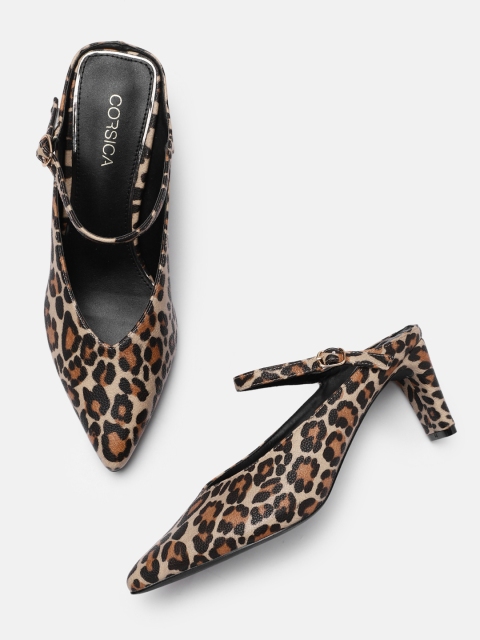 

CORSICA Women Brown Printed Mules