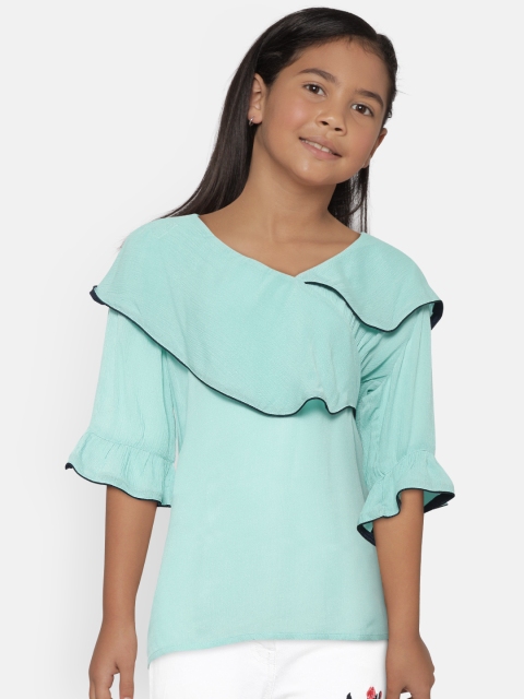 

Natilene Girls Green Solid Top