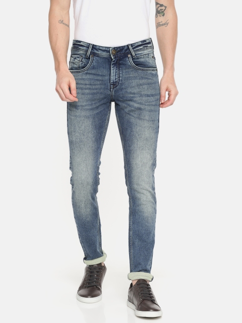 

Mufti Men Blue Skinny Fit Mid-Rise Clean Look Stretchable Jeans