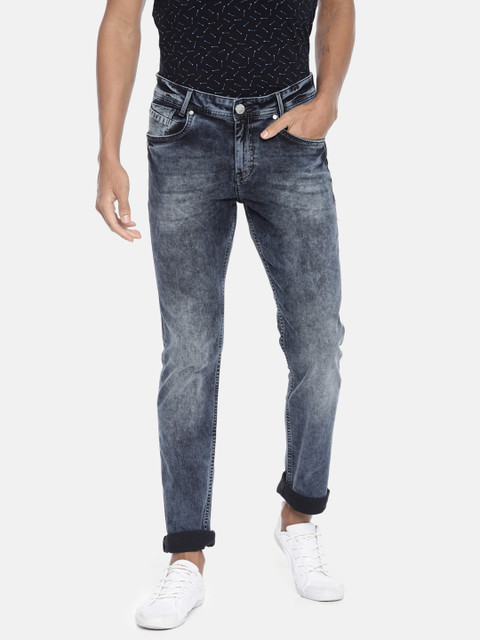 

Mufti Men Blue Slim Fit Mid-Rise Clean Look Stretchable Jeans